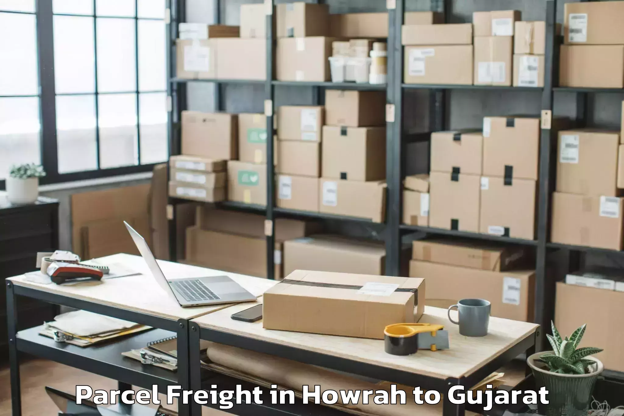 Howrah to Iit Gandhi Nagar Parcel Freight